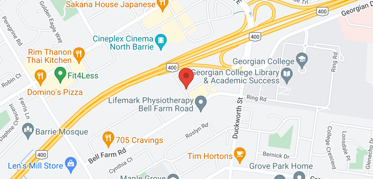 map of 107 -  120 BELL FARM Road